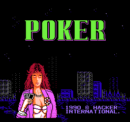 AV Poker title screen for Famicom